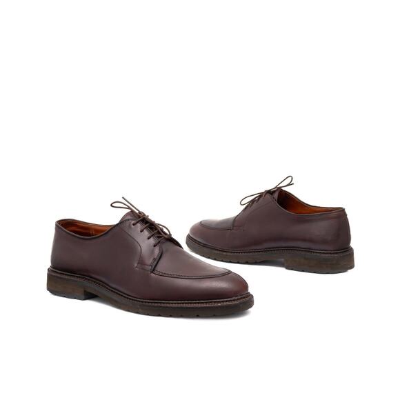 980$ ALDEN Blucher 7118S' Brown Leather Split Toe Derby USA Made Size : 12 D - Picture 1 of 15